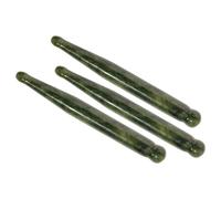 TOPBATHY Lot de 3 Bâtonnets de Massage Facial en Jade Naturel Outil D’Acupression pour Visage et Cou Massage Gua Sha pour Relaxation et Soin à Domicile Salon Professionnel Vert