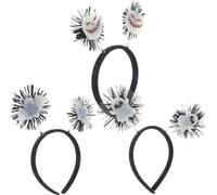 TOPBATHY Lot de 3 set de Serrage-Têtes Phosphorescents Chauve-Souris Citrouille et Fantôme pour Halloween Accessoires Légers et Souples pour Cosplay Bandeaux Lumineux pour Fête et