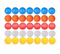 TOPBATHY Lot de 35 Balles D’entraînement de Golf en Plastique Colorées, Ballons Creux sans Trou pour Entraînement Intérieur, Accessoires Pratiques pour Améliorer Le Swing
