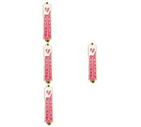 TOPBATHY Lot De 4 Poteaux De Portail en Alliage De Style Rétro pour Décoration De Prière Mezuzah Symboles Juifs Décoration Religieuse Mezuzah Ornement De Maison Mezuzah Métal Rouge
