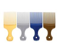 TOPBATHY Lot de 4 set de set de Peignes pour Femmes en Plastique, Peigne à Queue de Rat à Dents Larges, Démêlage et Coiffure Lissée pour Salons ou Maison