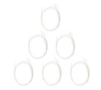 TOPBATHY Lot de 5 sets de Jeux de Cordes en Nylon Blanches pour Ukulélé 21/23/26 Pouces Accessoires pour Instruments de Musique Cordes Musicales Résistantes Adaptées pour Ukulélé Folk