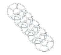 TOPBATHY Lot de 5 Supports Renforcés pour Cuisinière à Gaz, Grosse Taille, en Tôle Galvanisée Résistante aux Hautes Températures, Accessoires Stables pour Wok, Casseroles et Cafetière,