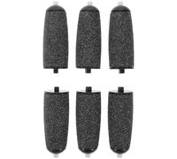 TOPBATHY Lot de 6 Têtes de Lime Électrique pour Pieds Rouleaux Abrasifs Noirs à Gros et Petit Grain Accessoires de Rechange pour Râpe à Pied Électrique Soins Polyvalents des Peaux