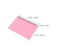 TOPBATHY Lot de 7 Blocs-Notes à Spirale Détachables Fiches Bristol Lignées Papier Anti-Bavure Format Compact Couleurs Pastel Assorties - Carnet Mémo Pratique pour Bureau École et