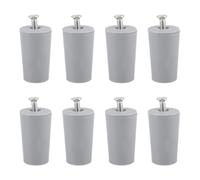 TOPBATHY Lot de 8 Butées pour Stores Verticaux en Abs Gris 4,6 X 2,5 X 2,5 Cm avec Vis de Fixation, Pièces Détachées pour Volet Roulant, Accessoires de Quincaillerie pour Stores