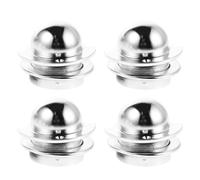 TOPBATHY Lot de 8 Gobelets d'Entrée de Foot en Plastique Chromé Insert de Trou de Service pour Table de Foot Accessoires de Remplacement Universels pour Buts Adaptés aux Jeux d'Arcade