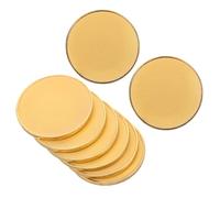 TOPBATHY Lot de 8 Jetons Vierges à Graver 40 MM en Alliage Doré Supports Ronds pour Gravure Laser sur Métal Médailles Vierges pour Bijoux Commémoratifs et Créations Personnalisées