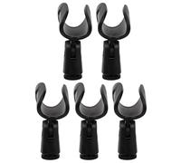 TOPBATHY Lot de Clips Microphone Compatibles Supports pour Micro Dynamique Fil Pince pour Karaoké Podcast et Conférences Noir