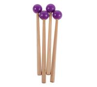 TOPBATHY Maillets de Percussion en Bois d'Érable Lot de 4 Pièces Violet Bâtons pour Xylophone Carillon et Marimba Maillets Silencieux pour Instruments de Musique Accessoires