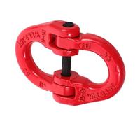 TOPBATHY Maillon De Connexion En Acier Allié 3,2 t Connecteur Double Anneau Pour Chaîne De Levage, Accessoire Robuste Anti-corrosion Pour Et Treuil De Remorquage, Usage Industriel Et Construction