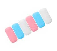 TOPBATHY Manchons de Voyage en Silicone Extensibles 6pcs pour Bouteilles de Lotion et Shampoing, Protection Anti-fuite Simple à Installer, Voyage