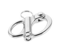 TOPBATHY Manille à Ressort Fixe Acier Inoxydable Mousqueton Rapide Rond pour Gréement Bateau Quincaillerie pour Voile Yacht et Sports Nautiques