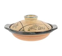 TOPBATHY Marmite en Céramique Japonaise 18 CM Cocotte Multifonctionnelle pour Ragoût et Cuisson sur Plaque pour Portions Individuelles Ustensile Cuisine Essentiel pour Maison