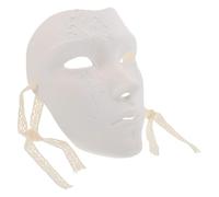 TOPBATHY Masque pour Bal Masqué Robuste et Polyvalent Intégral Blanc Steampunk Mécanique en Abs pour Hommes et Performances Scéniques