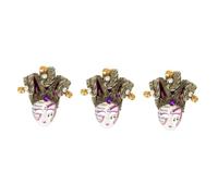 TOPBATHY Masque Venitien 3 Pièces Masque Réfrigérateur Aimant Décor De Réfrigérateur De Style Masque Aimant De Réfrigérateur Créatif Masque De Mascarade Violet,Mauve Décorations 3D Miniature PP