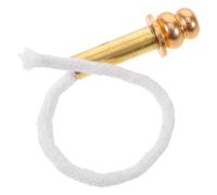 TOPBATHY Mèche de Lampe à Huile en Coton avec Tête en Alliage, Remplacement pour Lampe à Pétrole et Brûleur à Alcool, Usage Solide et Faible Émission de Fumée pour Festivals et Temples