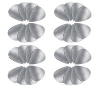 TOPBATHY Médiators Guitare Acier Inoxydable avec Boîte Noire Adhésive Médiators Épais pour Acoustique Basse et Pouce Durables et Compatibles avec Différents Styles de Jeu