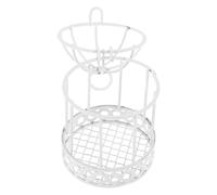 TOPBATHY Mini Cage à Oiseaux Décorative Blanche en Fer, Boîte à Bonbons et Organiseur Multifonctionnel pour Bijoux et Petits Accessoires, Plateau Rangement Bureau et Décoration Intérieure,