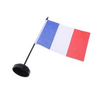 TOPBATHY Mini Drapeaux De Bureau France 10 Pièces Avec Socle Stable, Drapeaux De Table Décoratifs Pour Salle De Conférence, Usage Professionnel Et Institutionnel