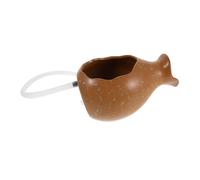 TOPBATHY Mini Fontaine Céramique de Décoration pour Aquarium avec Cascade Vase Hydroponique Ouvert pour Plantes pour Intérieur et Extérieur Petit Modèle avec Effet de Flot Eau Apaisant