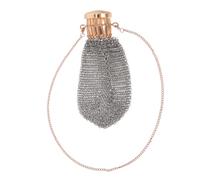 TOPBATHY Mini Sac Filet Métallique Pochette Portefeuille Rétro Boîte à Trésors Maille pour Femme Porte-Monnaie avec Couvercle à Visser pour Monnaie Bijoux