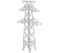 TOPBATHY Miniature Electric Tower Model Scale Abs for DIY Micro Landscape Architectural Tray Accessory Creative Road Scene Enhancement