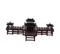 TOPBATHY Miniature Pagoda Pavilion Ornament for Garden Bonsai Ancient Architecture Model Realistic Landscape Decoration for Aquarium and Terrarium