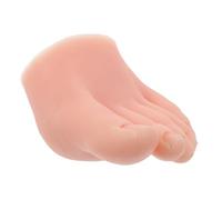TOPBATHY Modèle Pied Silicone Souple pour Entraînement Manucure et Pédicure Pied Demi-gauche Couleur Peau Claire Outil Pratique pour Formation Pro et École Onglerie