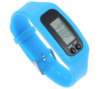 TOPBATHY Montre Podomètre en Silicone Bleu Bracelet Compteur de Pas Multifonction Montre de Sport Légère et Solide pour Marche Course et Fitness en Extérieur