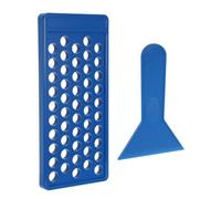 TOPBATHY Moule à Lèvres 5 G en Pp 50 Cavités Bleu Plateau de Remplissage et Spatule, Kit de Fabrication DIY pour Tubes de Rouge à Lèvres, Outil Précis pour Production Cosmétique Maison
