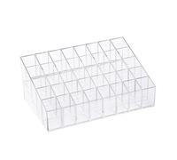 TOPBATHY Organisateur Transparent Emplacements pour Rouges à Lèvres et Vernis à Ongles Rangement Pratique pour Cosmétiques Support Esthétique et Fonctionnel