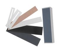 TOPBATHY Outil de Nivellement des Barrettes Guitare Métal avec Abrasif et Cales Kit de Réparation Luthier Complet pour Entretien et Amélioration Sonore des Instruments