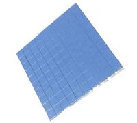 TOPBATHY Pad Thermique Silicone Conducteur 100pcs pour Puces et LED, Résistance la Tension Élevée, Isolation Électrique, Dimensions 10x10x0.1mm, Remplacement Électronique Bleu