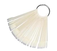 TOPBATHY Palette de 50 Conseils pour Ongles en Plastique Blanc, Facile à Utiliser et Résistant, Outil de Présentation pour Manucure et Accessoires de Nail Art