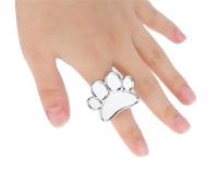 TOPBATHY Palette de Manucure Bague Créative en Alliage Argenté 2pcs pour Mélanger Pigments et Fondations Accessoire Beauté pour Nail Art pour Design Ongles
