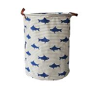 TOPBATHY Panier à Linge Pour Vêtements Et Articles Divers Panier De Rangement Pratique Avec Poignées Imprimé Motif Poisson