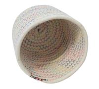 TOPBATHY Panier de Rangement en Corde de Coton Blanc pour Bureau et Maison, Panier Tressé Élégant et Facile à Déplacer, pour Jouets et Décoration