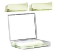 TOPBATHY Papier Buvard Visage Matifiant au Extrait de Feuille de Camellia avec Miroir et Recharge Feuilles Absorbantes Huile pour Peau Grasse Contrôle de Excès de Sébum Lot pour Homme et