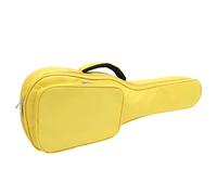 TOPBATHY Paquet de Transport Épais pour Ukulélé 26/27 Pouces Paquet à Bandoulière Réglable Doublure Rembourrée Imperméable Jaune Pochette de Rangement pour Instrument à 4 Cordes