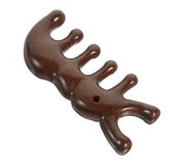 TOPBATHY Peigne de Massage en Bois de Santal Antistress Petit Format Dents Larges pour Femmes Cuir Chevelu Sensible Usage Quotidien Portable Fourmi Design