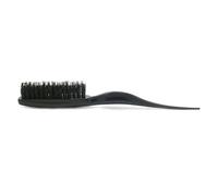 TOPBATHY Peigne Salon à Trois Rangées Poils Naturels de Sanglier Brosse Coiffante Ergonomique pour Effet Volumineux Usage Professionnel et Domestique Noir