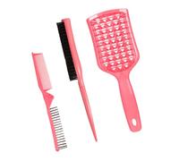 TOPBATHY Peignes de Coiffure Pliables 3 Pièces Ensemble Multifonction Peigne à Queue de Rat Antistatique Brosse Démêlante pour Salon et Usage Voyage