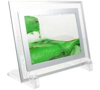 TOPBATHY Peinture sur Sable 3d en Verre Vert, Décor Apaisant Changeant