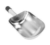 TOPBATHY Pelle à double bouche en acier inoxydable déclenchement cuillère à mesurer boules de glaçons scoop cube cuillère à glace cuillères à glace pelle à fruits secs cuillère à farine