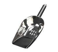 TOPBATHY Pelle à Trou 2 Pièces Pelle à Glace Stainless Steel Inoxlm Bonbon Glaçon Pelle à Farine Écope De En Acier Inoxydable Pelle à Glaçons Un Cuillère En Métal Baquet