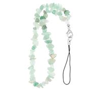 TOPBATHY Pendentif Cristal Naturel Porte-clés Et Cordon Téléphone Portable Mint Vert, Accessoire Léger, Lanière Mode, Présent Saint-valentin Et Usage Quotidien