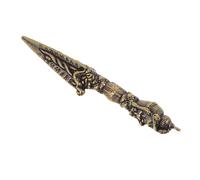 TOPBATHY Pendentif Laiton Vintage de Pestle Bouddhiste Antiques Accessoire Religieux Unique avec Détails Artistiques et Symbolisme Profond