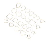 TOPBATHY Pendentifs Géométriques DIY 22 Pcs Alliage Brillant pour Fabrication Bijoux Créatifs Filles Léger Esthétique Accessoire Boucles D’oreilles Collier Usage Artisanal Style Aléatoire