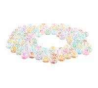 TOPBATHY Perles Lettres Alphabet Colorées pour Fabrication Bijoux DIY Perles Alphabet Bracelet Portable Lettres Cubes pour Bracelets et Colliers Accessoires Créatifs pour Garçon Fille et